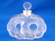 A Lalique glass daisy pattern scent