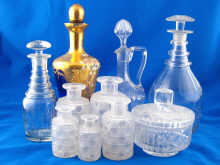 A quantity of cut and other glass