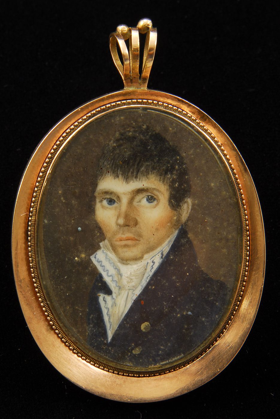 FRAMED OVAL MINIATURE PORTRAITCirca