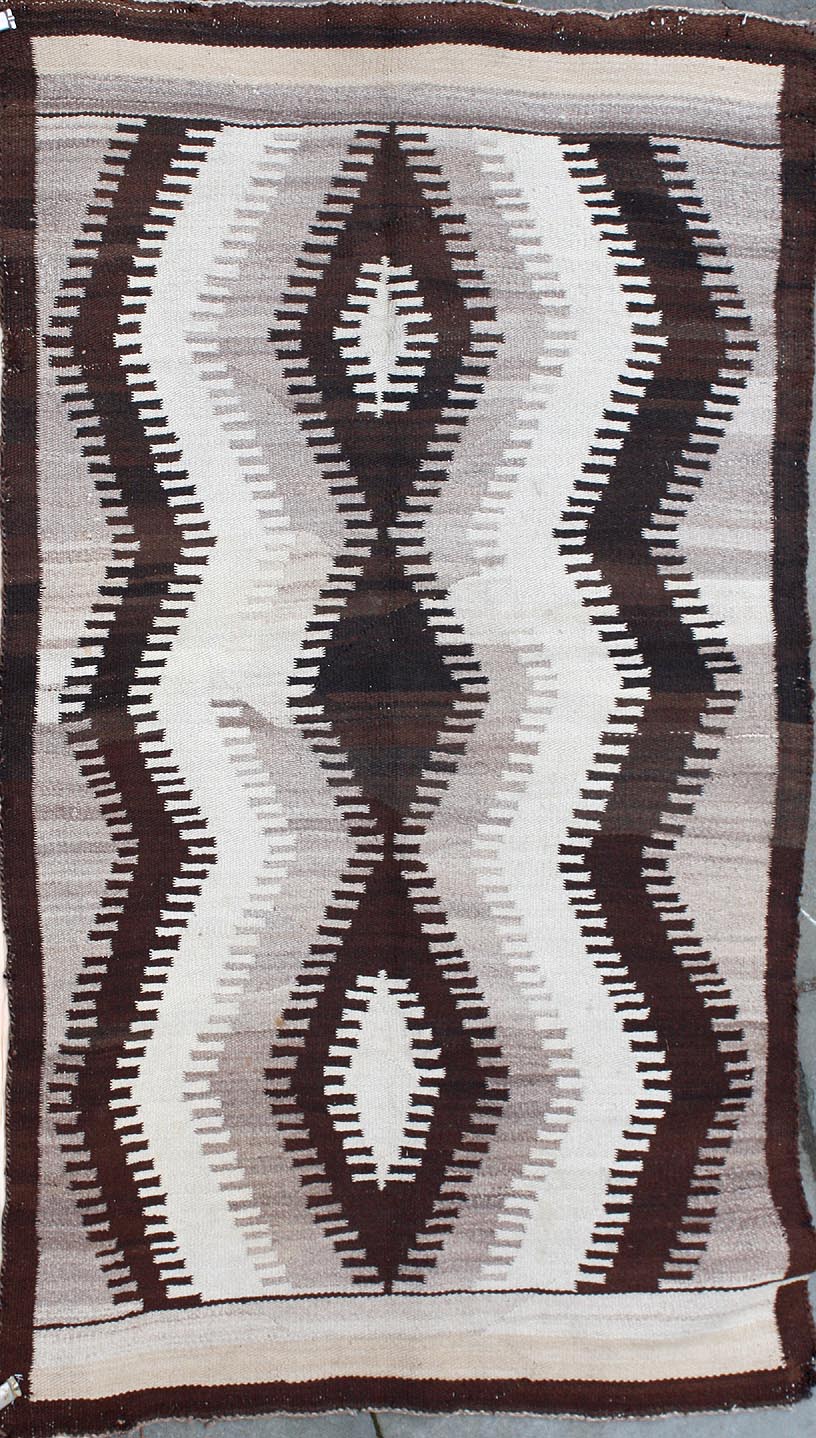 NATIVE AMERICAN RUG35 x 57 Zigzag