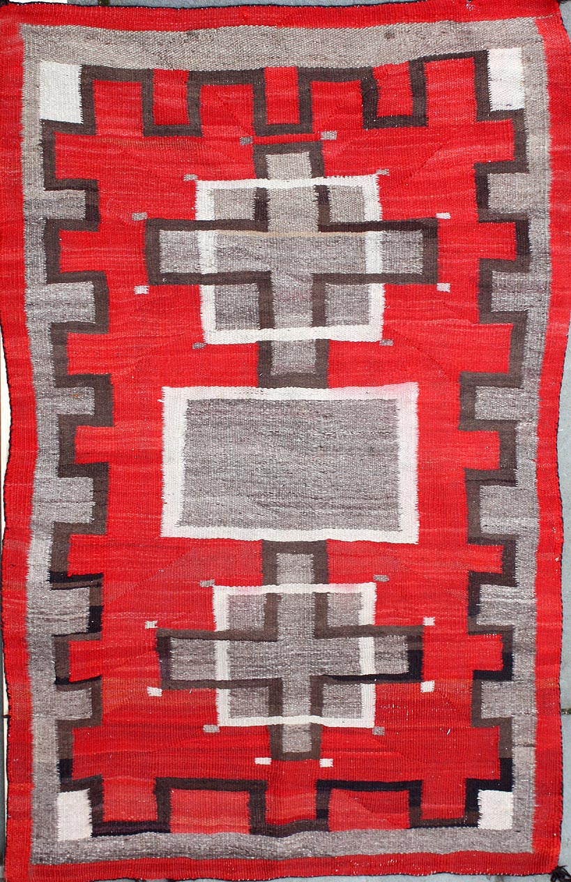 NATIVE AMERICAN RUG3'4 x 5'3''