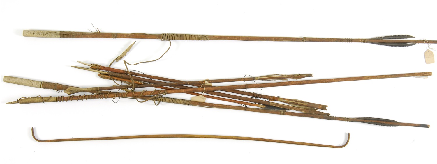 COLLECTION OF SEVEN INUIT ARROWS