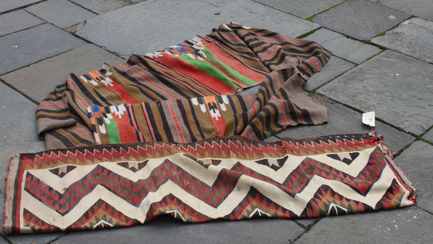 TWO NATIVE AMERICAN RUGS44 x 810