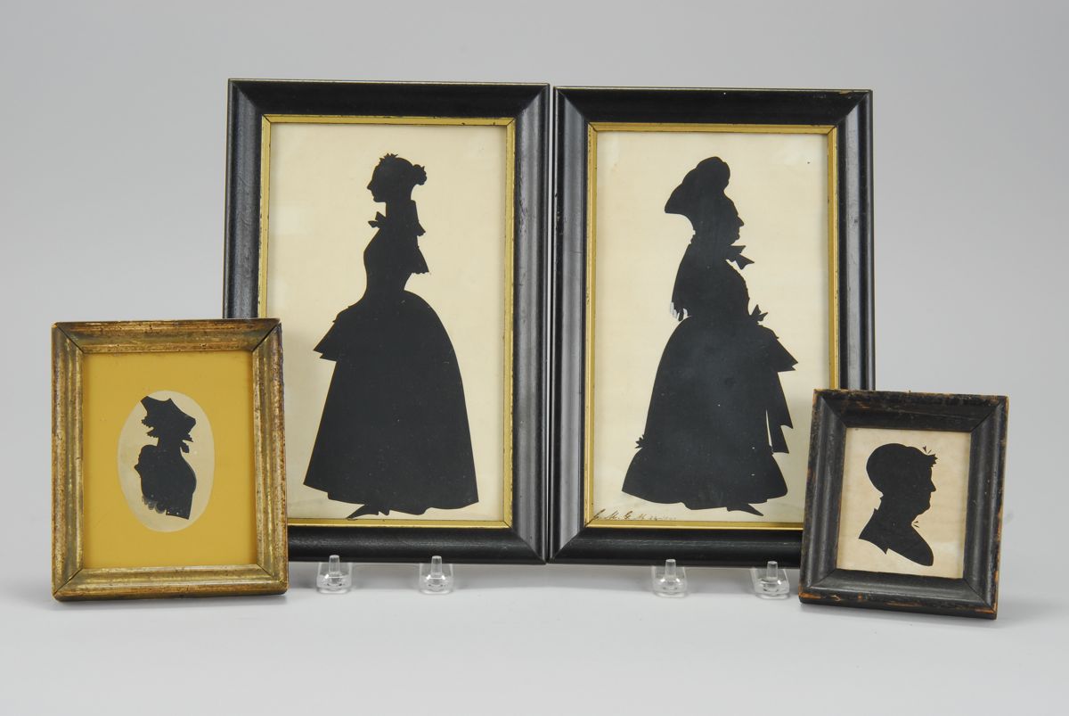 FOUR FRAMED SILHOUETTES19th CenturyTwo 14db9f