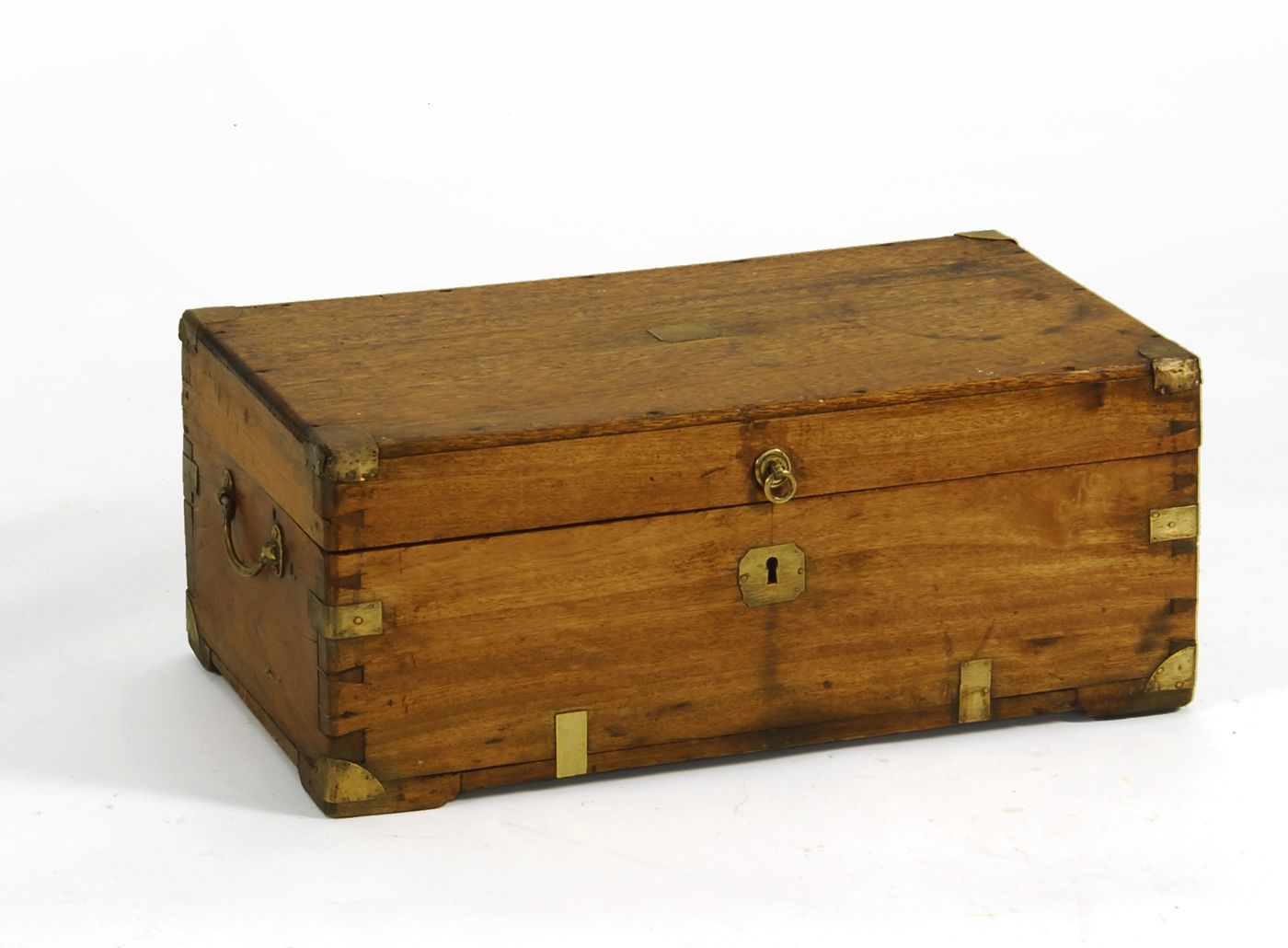 BRASS-BOUND CAMPHORWOOD CHEST19th CenturyHeight