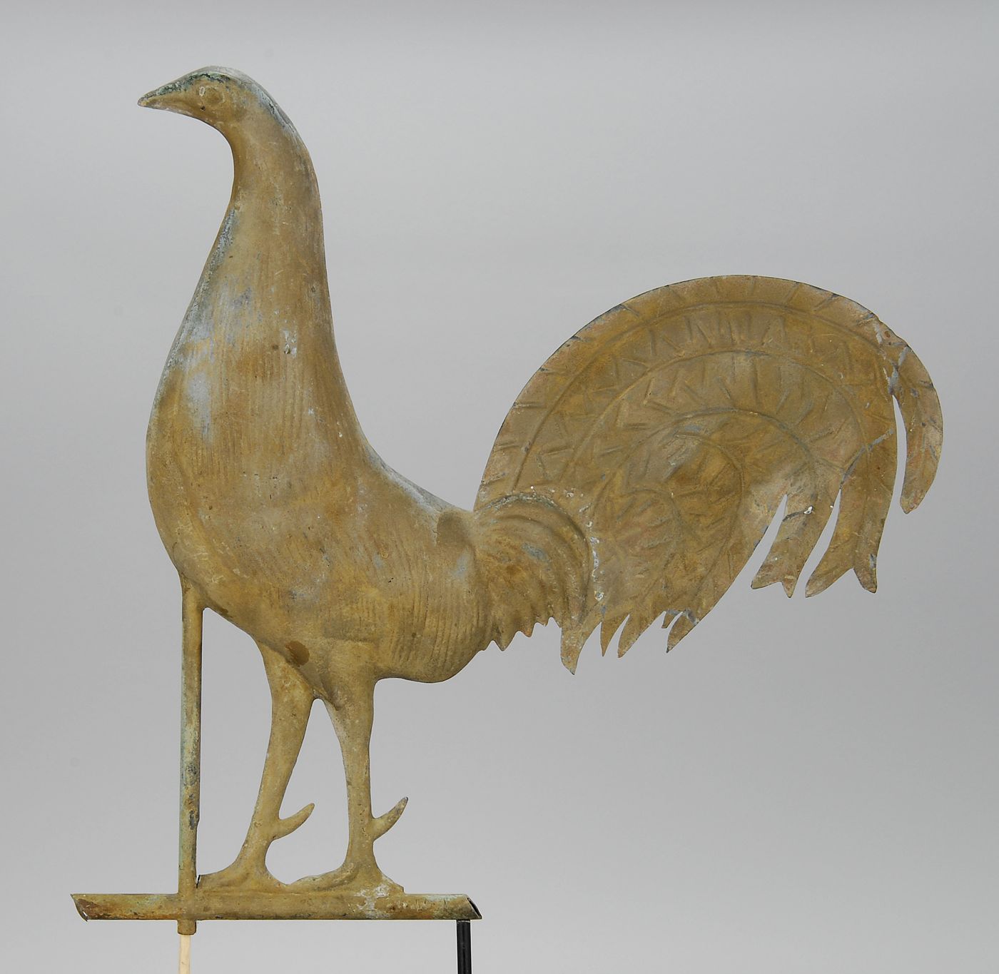 COPPER ROOSTER FORM WEATHER VANELate 14dc4c