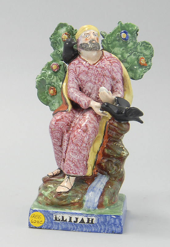 ANTIQUE ENGLISH STAFFORDSHIRE FIGUREEarly