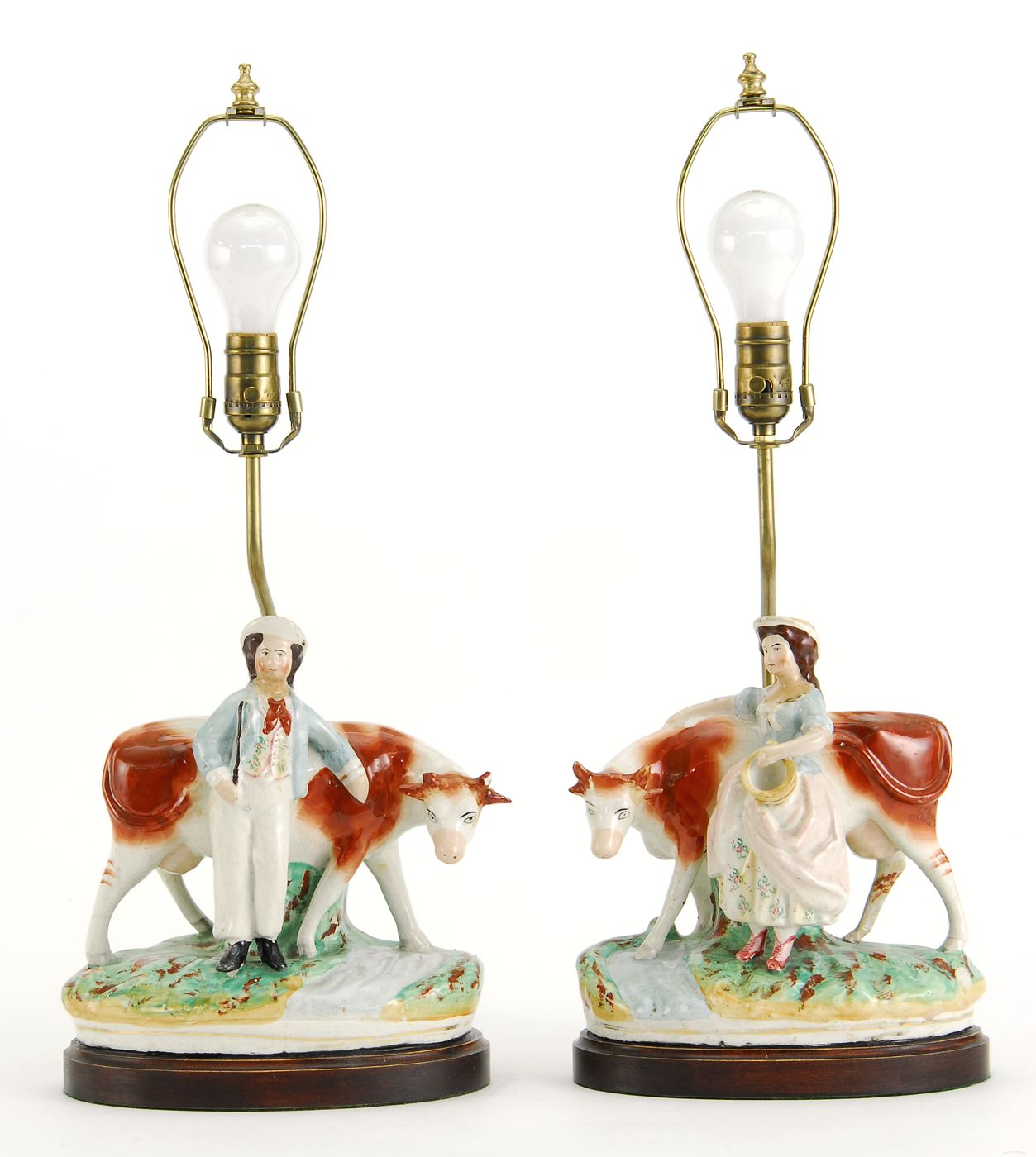 PAIR OF STAFFORDSHIRE FIGURE GROUPSMid 19th 14dc6e