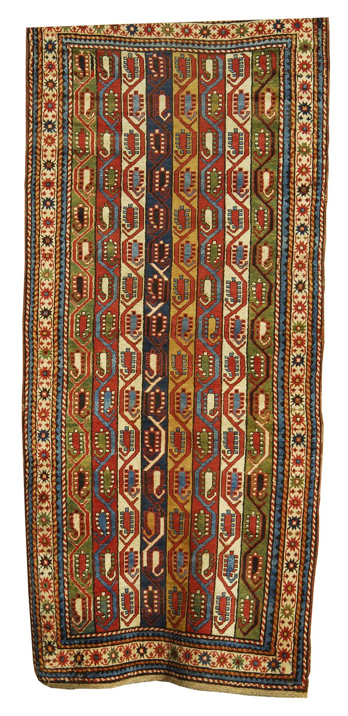 ORIENTAL RUG: CAUCASIAN4'0 x 9'4''