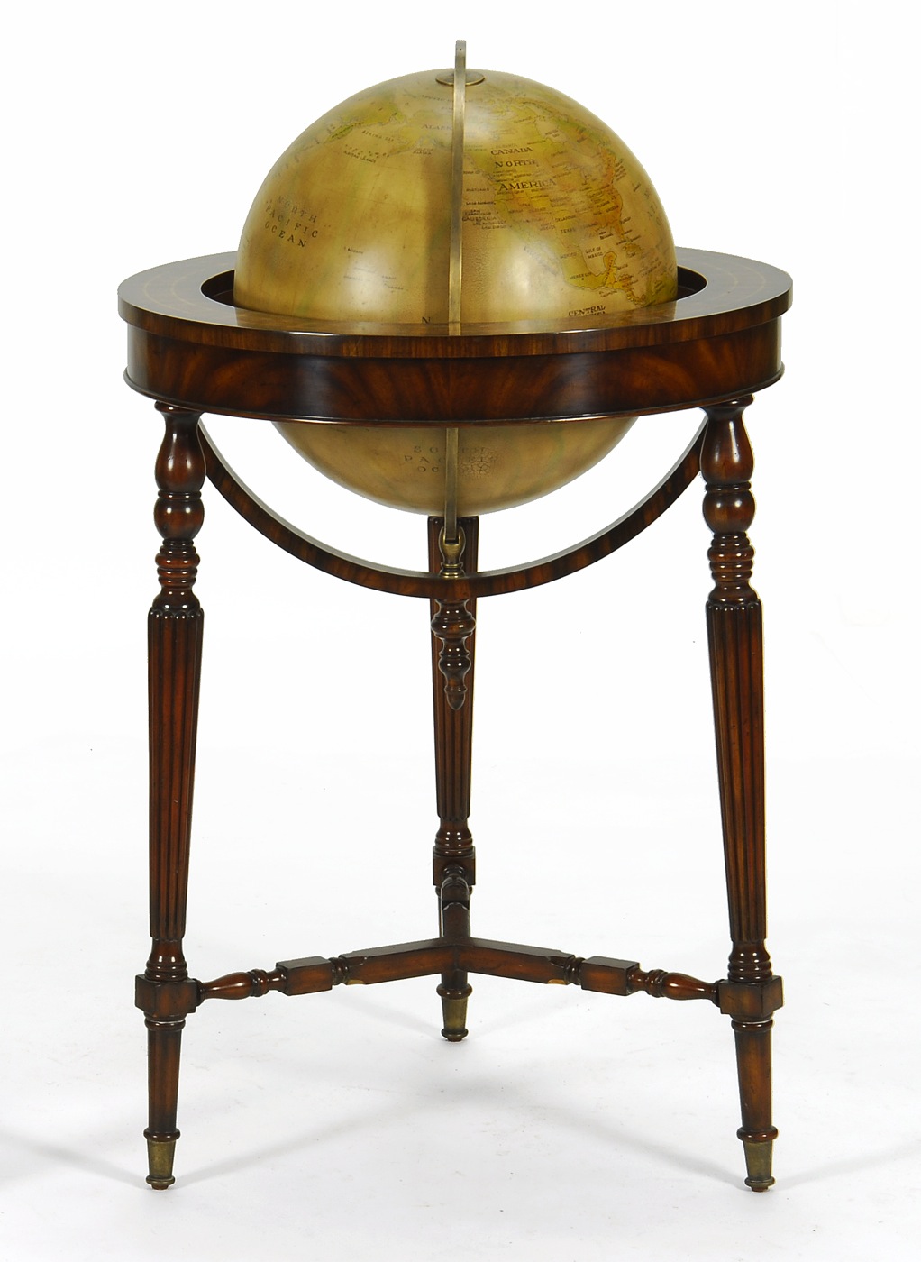 ANTIQUE-STYLE LIBRARY GLOBE ON
