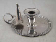 A Georgian silver chamber candlestick