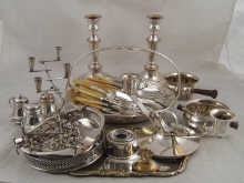 A quantity of silver plate comprising  14dddd