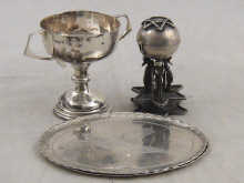 A pair of silver pin trays Birmingham 14ddd9