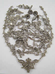 A mixed lot of marcasite jewellery