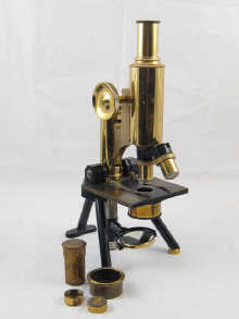 A brass microscope J. Swift & Son London