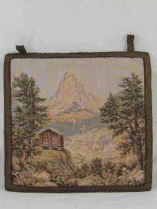 A Gobelin tapestry Alpine view