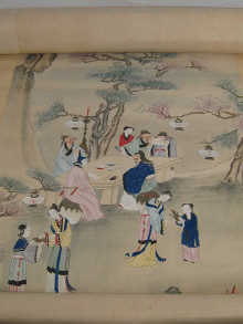 A quantity of various Chinese paintings.