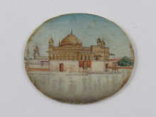 An Indian miniature on ivory of