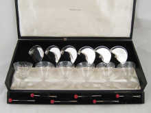 A boxed cocktail set of six glasses 14dfe1