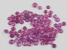 A quantity of loose polished rubies 14dff4