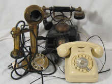 Vintage telephones A candlestick 14e084