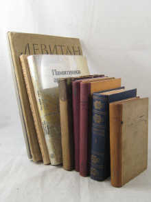 Five books Russian text on notable