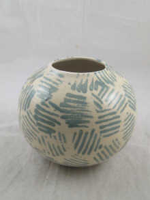 A Foley spherical ceramic vase with