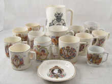 Fifteen ceramic items of royal 14e09e