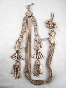 A Thai silver ceremonial collar