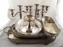 A quantity of silver plate comprising