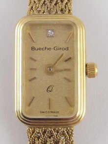 A 9 carat gold lady's wrist watch