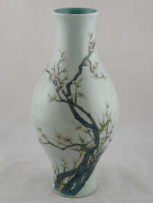 A Chinese ceramic vase decorated with