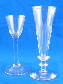An 18th. century cordial glass