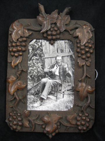 Black Forest Carved Picture Frame 14e1e3