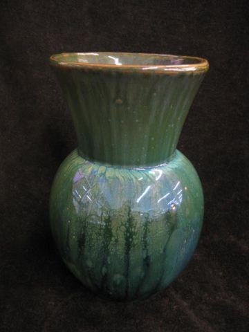 French Art Pottery Vase iridescent