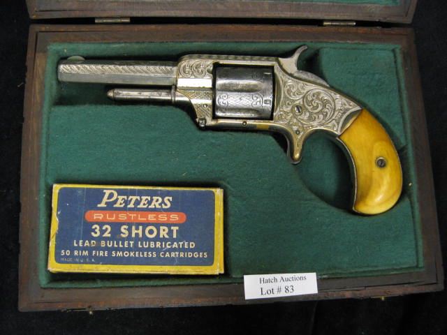 Early Engraved Pistol with ivory