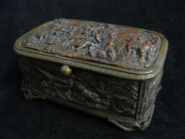 Victorian Brass & Copper Dresser Box