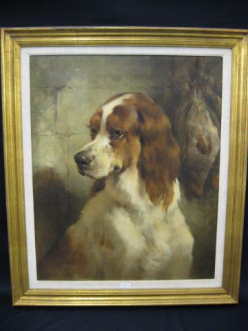 Edwin Douglas Oil on Canvas spaniel 14e24e