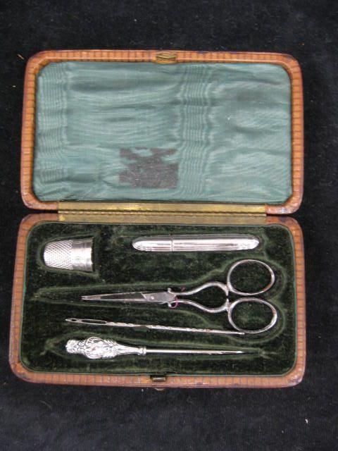 Victorian Sewing Kit sterling &