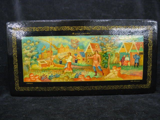 Russian Lacquerware Dresser Box 14e269