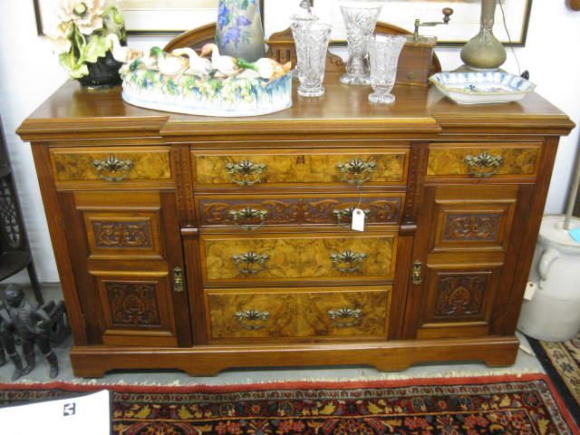 Fine Carved Mahogany Server burl