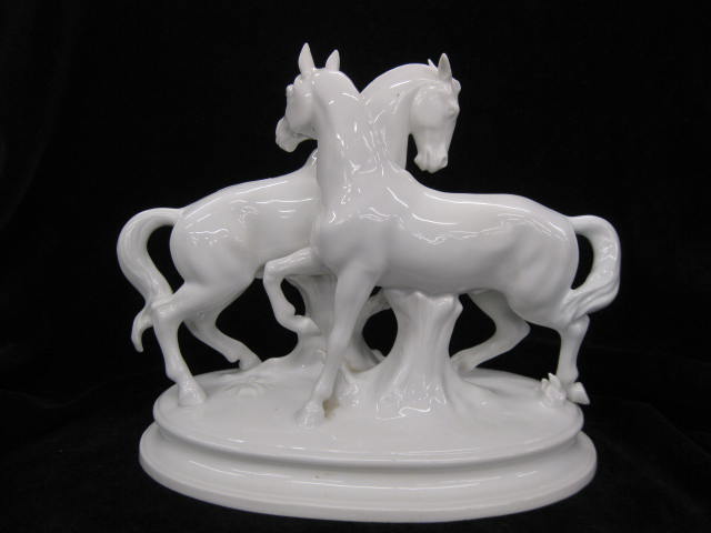 Fine Porcelain Figurine of Two Horses