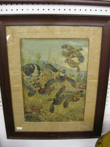 Lynn Bogue Hunt Print of Dog & Quail