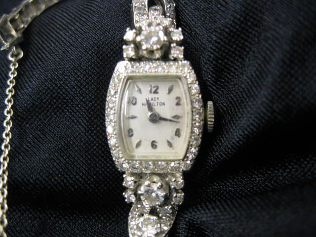 Hamilton Diamond Wristwatch 87 diamonds