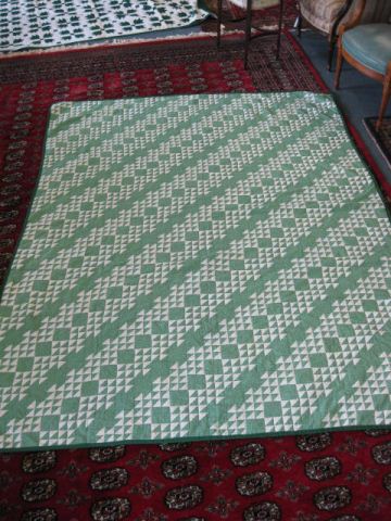 Handmade Quilt white triangular 14e2b9