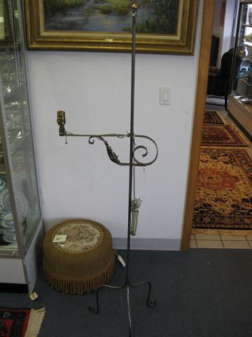 Wrought Iron Floor Lamp tri footed 14e2cd