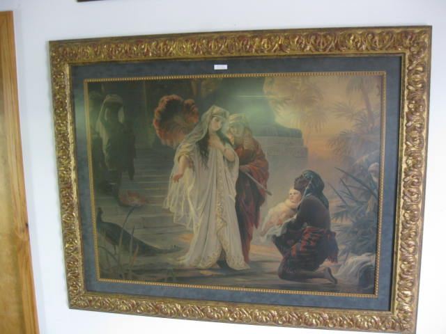 Victorian Egyptian Print of Baby Moses