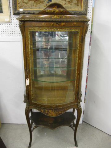 Victorian Handpainted Vitrine Cabinet 14e315