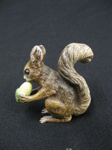 Austrian Bronze Miniature of a Squirrelwith