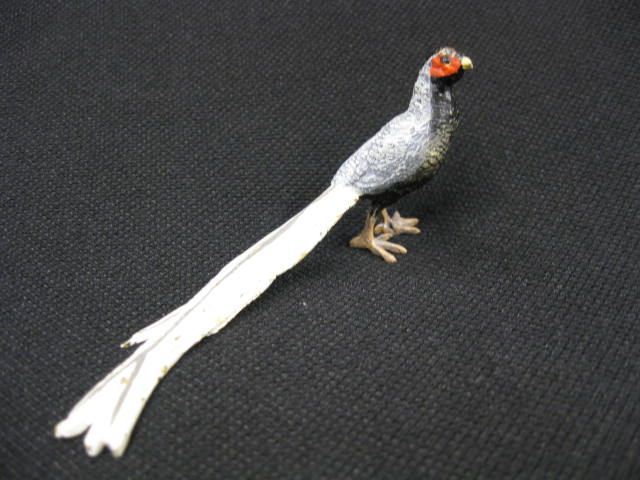 Austrian Bronze Miniature of a Pheasant